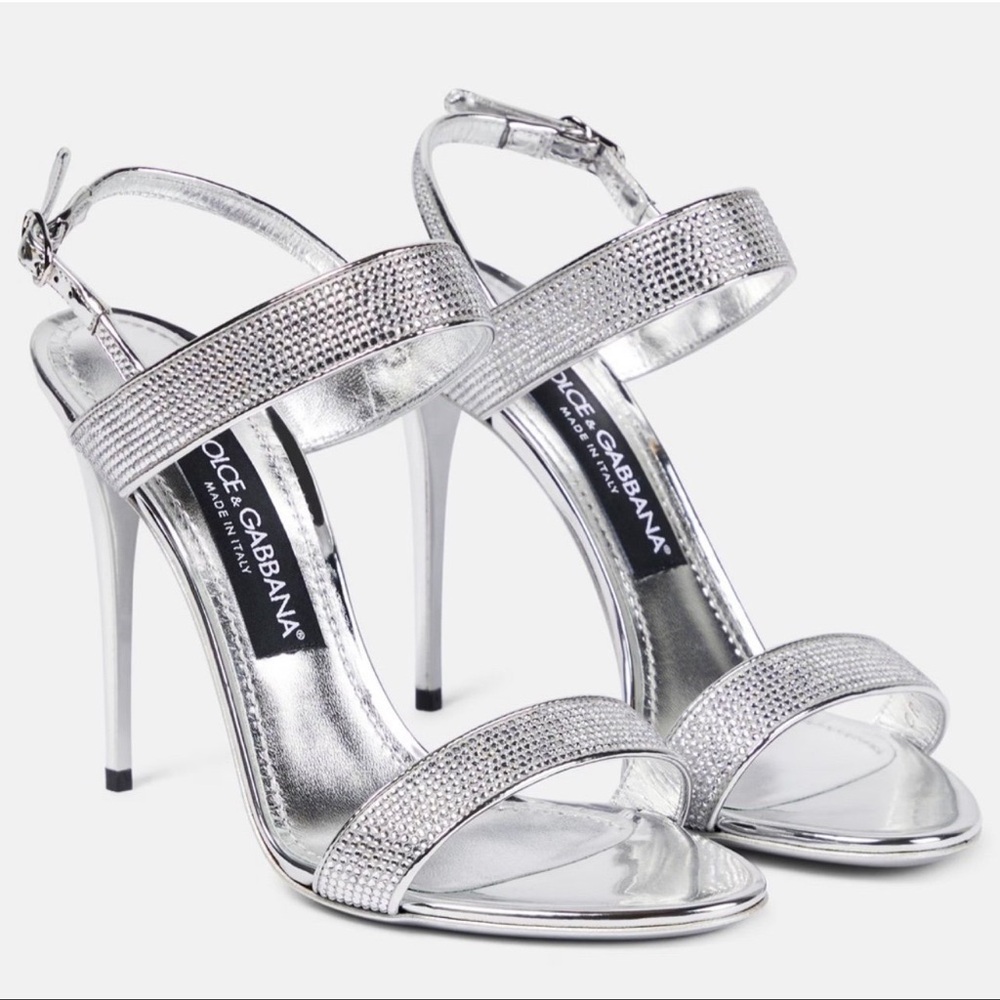 ‼️SOLD‼️DOLCE&GABBANA KIM heels sandals with fusible rhinestones, NWT - Picture 15 of 15